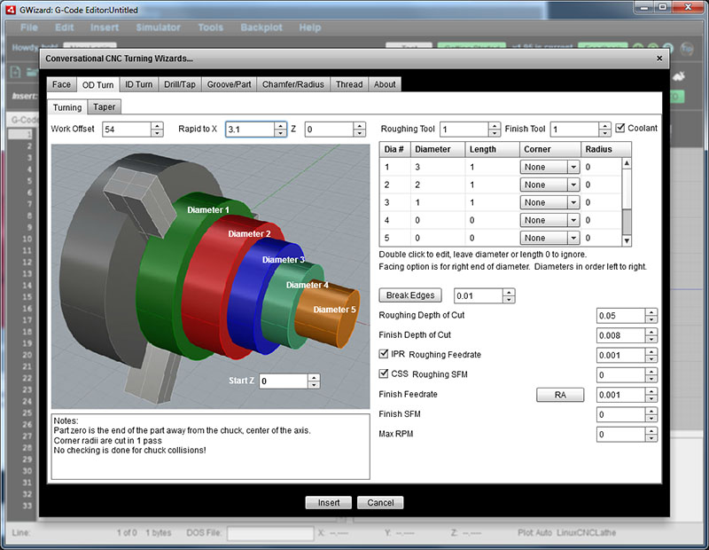 CNC machining software interface with 3D model of multi-toothed chuck.