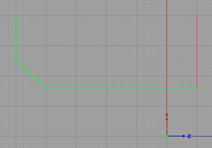 G-code profile graph on an X-Y plane.
