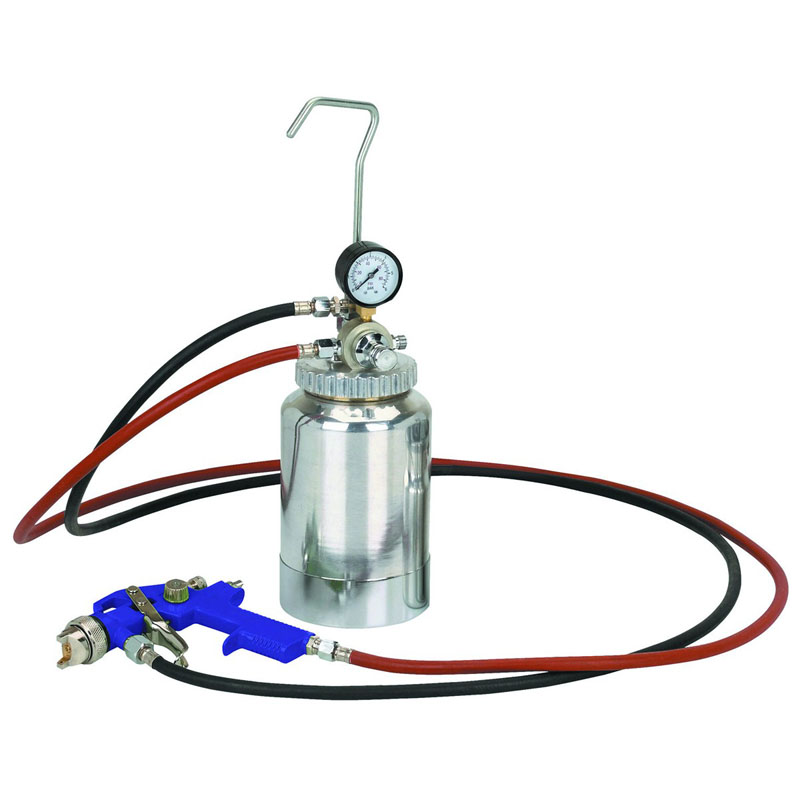 HVLP spray gun and compressor system.