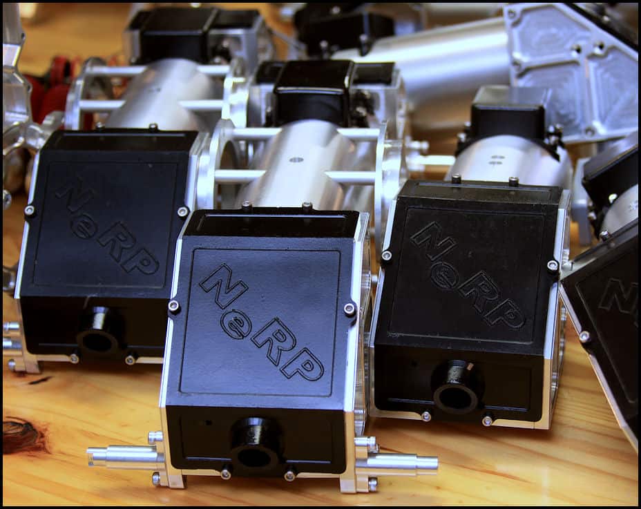 Maxon NORP 24V brushless motor with CNC, metal fabrication, and metrology applications.