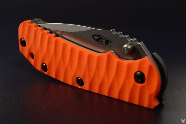 A custom-made scale with dark gray background and light gray text.