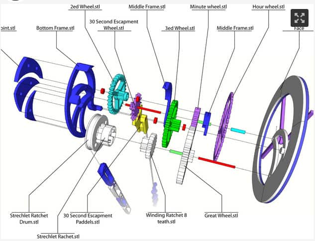 Detailed bicycle component illustration.