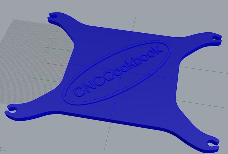 Precision engineered cable management system with CNCCookbook logo.