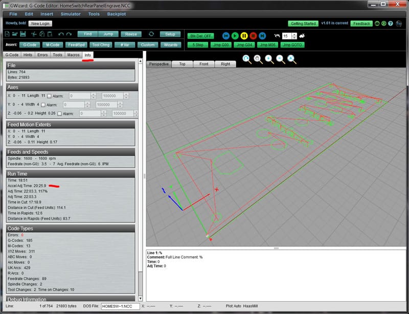 Computer screen displaying 3D modeling software with tools and features for designing and simulating machining processes.