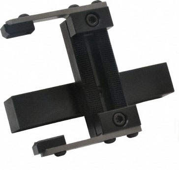 Black bar puller tool on white background