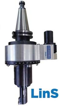 Silver and black broach tool with thin shank and conical tip.