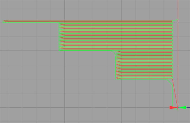 A 3D CAD model of a turning tool holder for a CNC lathe featuring tapered end and radial slots.