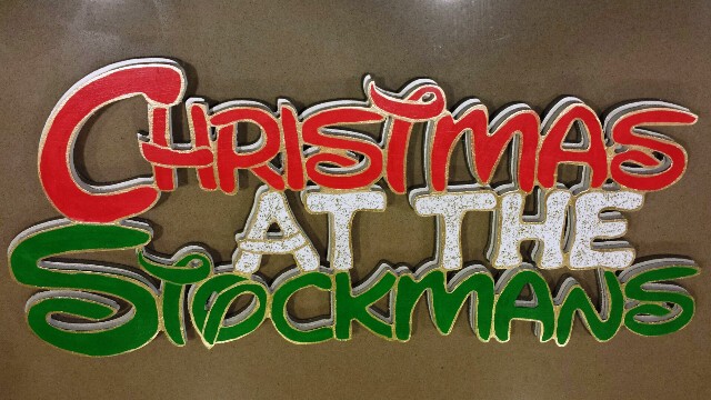A festive sign reading 'Christmas at the Stockman's' for a machining and metal fabrication website