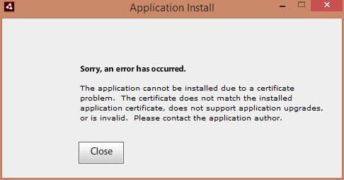 Certificate error warning.