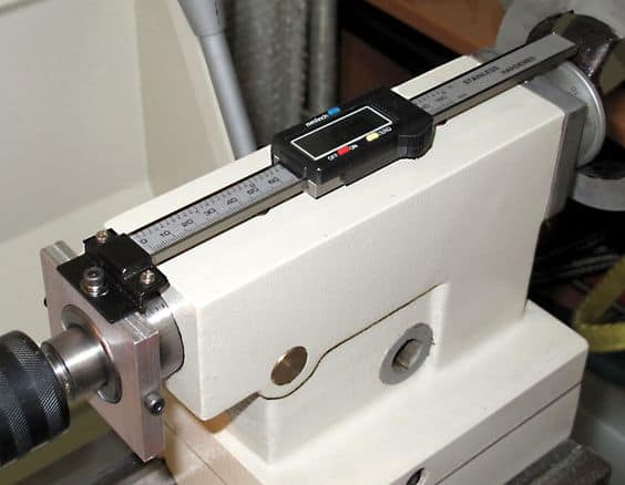 Precision measuring device with digital readout display.