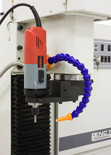 Kress spindle in a machining or manufacturing setting.