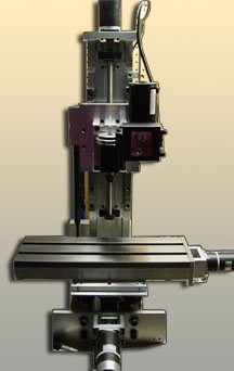 Heavy-duty 5-axis CNC milling machine with X,Y,Z,A,B,C axes.