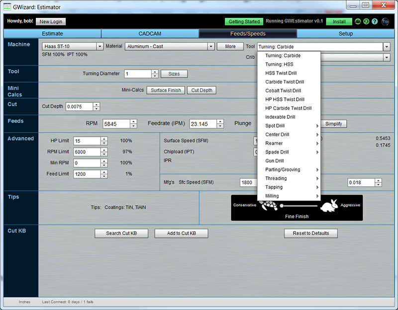 CNCCookbook.com website screenshot featuring CNC machine and metrology related topics.