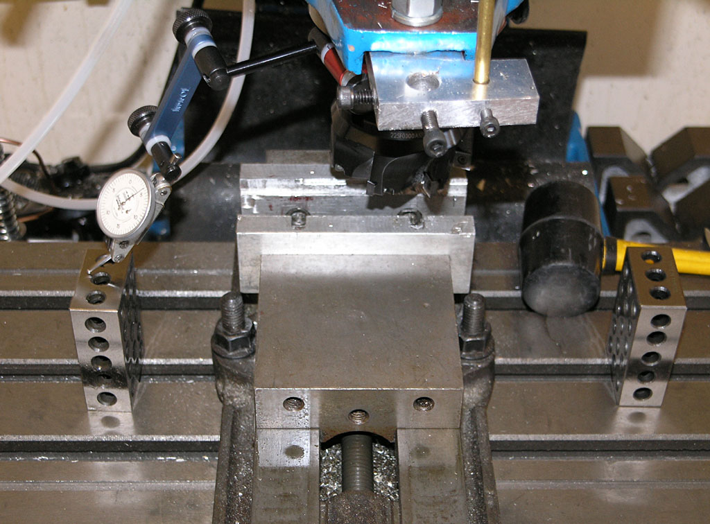 Metalworking machine shop with precision tools and equipment.
