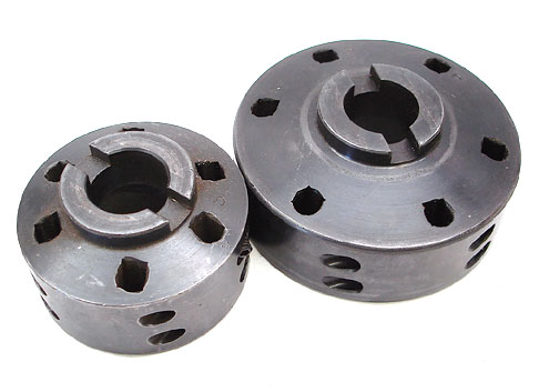 Precision flycutters in use, machining metal components.