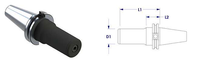 Technical illustration of a Slitting Saw with Standard Gage Length.