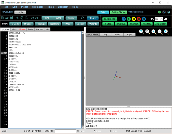A computer program screenshot with menu bar, grid layout, and toolbars.