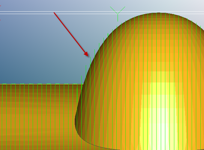 Parallel side milling cutter CAD model with curved surfaces.