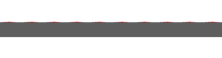 Gray bar with red dots at regular intervals.
