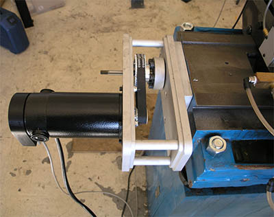 Servo motor, possibly for robotic or CNC machining use.