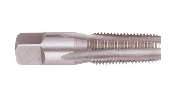 Silver-colored cylindrical object with small metal-cutting teeth.