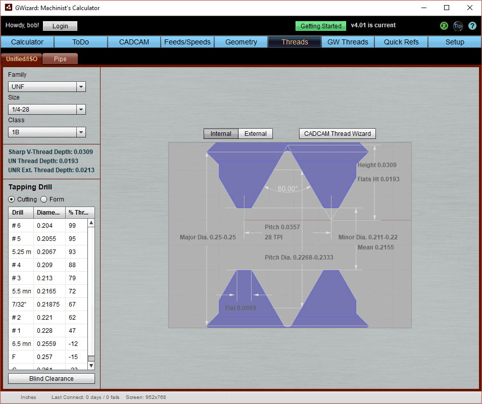 Screenshot of online pipe diameter calculator tool on computer screen.