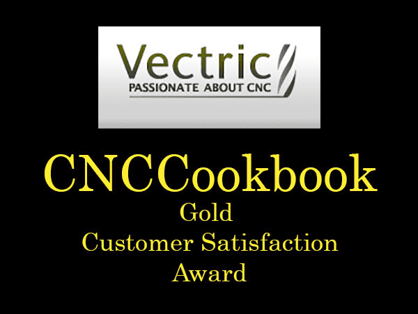 Vectric Gold Customer Satisfaction Award logo on a white background.
