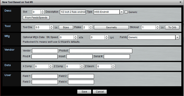 A screenshot of a web page featuring a form to create a new tool based on Tool #0.