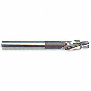 Silver metal drill point tool.