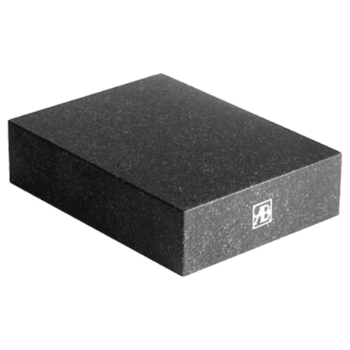 Dark gray stone block with speckled texture and white logo featuring two overlapping squares with inscribed text ZB.