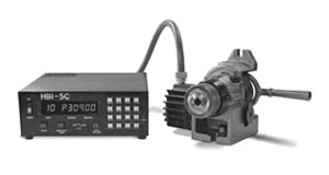 Industrial device with digital display and control panel.