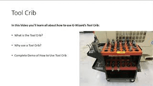 A screenshot of a CNCCookbook.com webpage featuring a tool crib and related text.