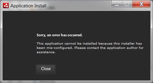 CNCCookbook.com error message with misconfigured installer warning.
