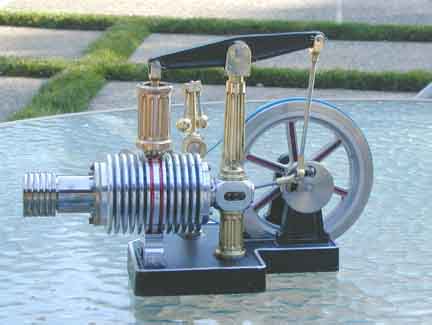 Intricately designed mechanical device with rotating parts.