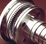 Gear with teeth, close-up.