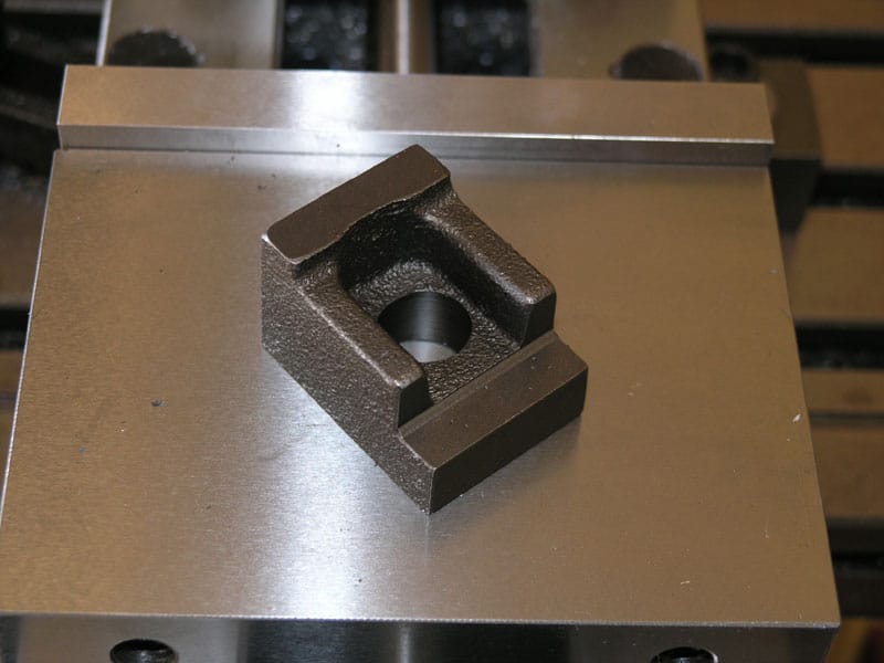 Machining tool with central hole.