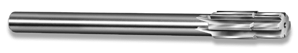 Metalworking tool with rounded end and ridged cylinder.