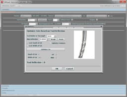 Computer program interface with buttons, text boxes, and two black lines on a white background.