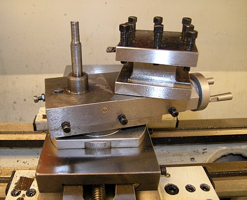 Metalworking vise with adjustable jaws.