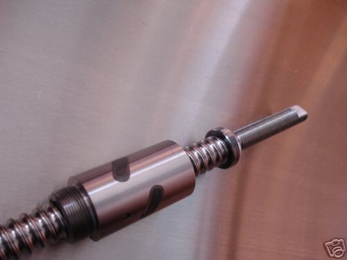 Threaded rod with ball-nut assembly.