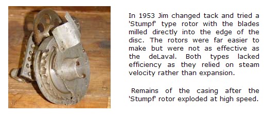 Stumpf turbine with intricate design and details.