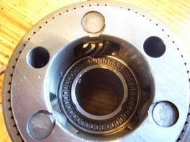 5C collet chuck, likely used in machining or metal fabrication.