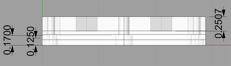 Cylindrical object with technical drawings and dimensions.