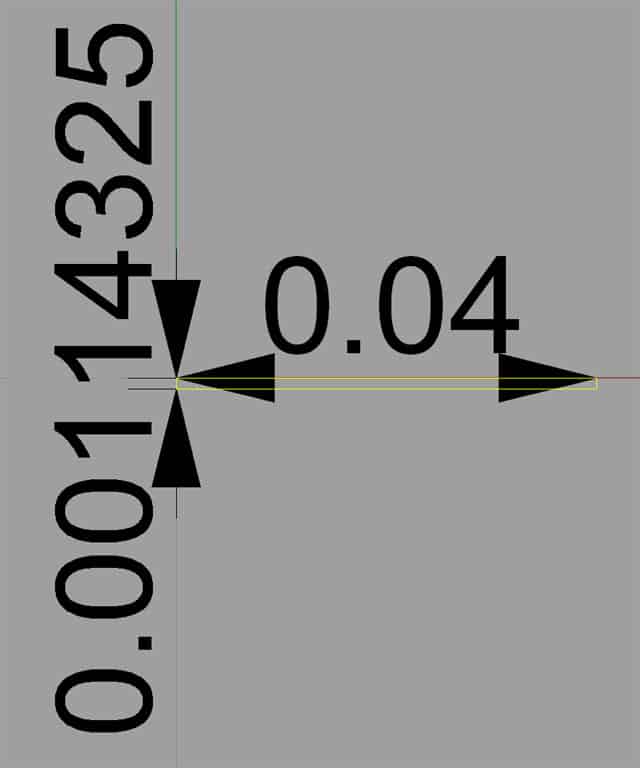 Technical diagram with numerical values and measurement symbols.