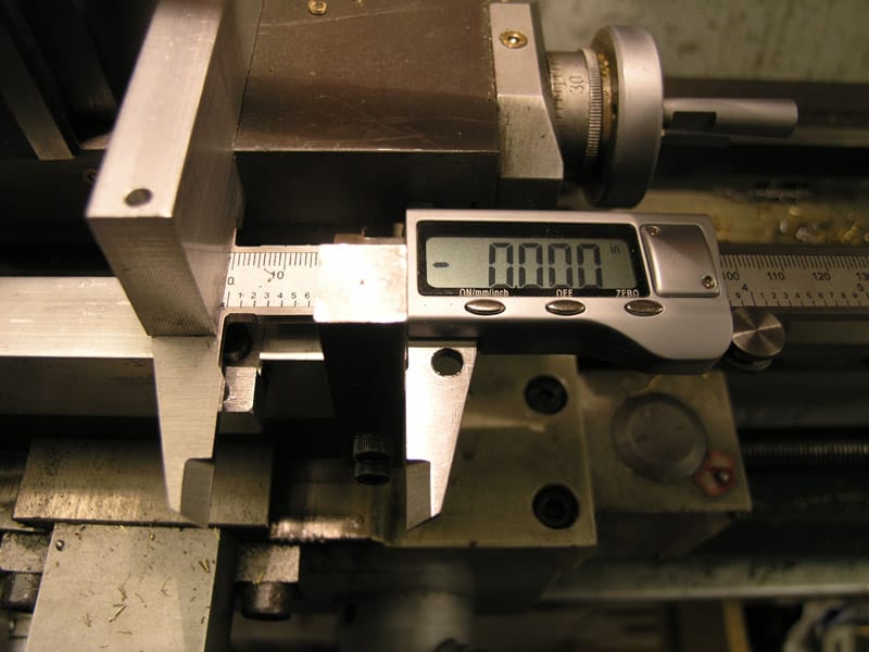 Digital caliper with precision LCD display and adjustable jaws.