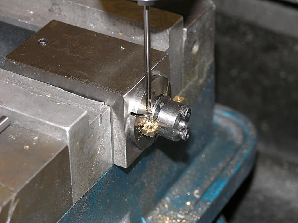 Metalworking tool used in manufacturing process.