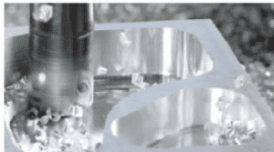 Metal part with central hole and smooth surface.