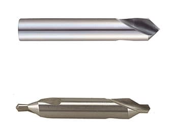 Silver-coloured cylindrical object with pointed tip and flat edge.
