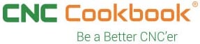CNCCookbook.com logo with green and orange "CNC" text and tagline "Be a Better CNC'er" on light gray.