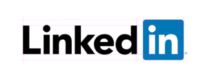 LinkedIn logo on a white background.